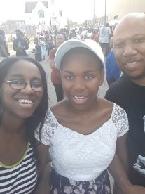 My family attending the Freedom Wall Event, 2017